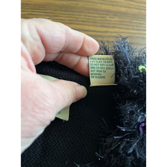 Design Options by Philip & Jane Gordon black Christmas packages sweater size L - Picture 4 of 10